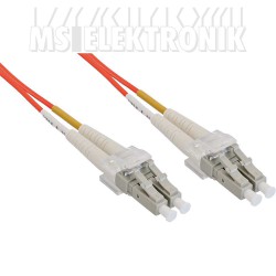 LWL Duplex Kabel, LC/LC, 50/125µm, OM2, 0,5m
